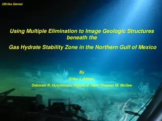 Using Multiple Elimination to Image Geologic Structures beneath the