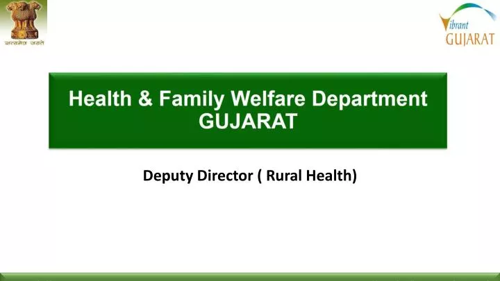 deputy director rural health