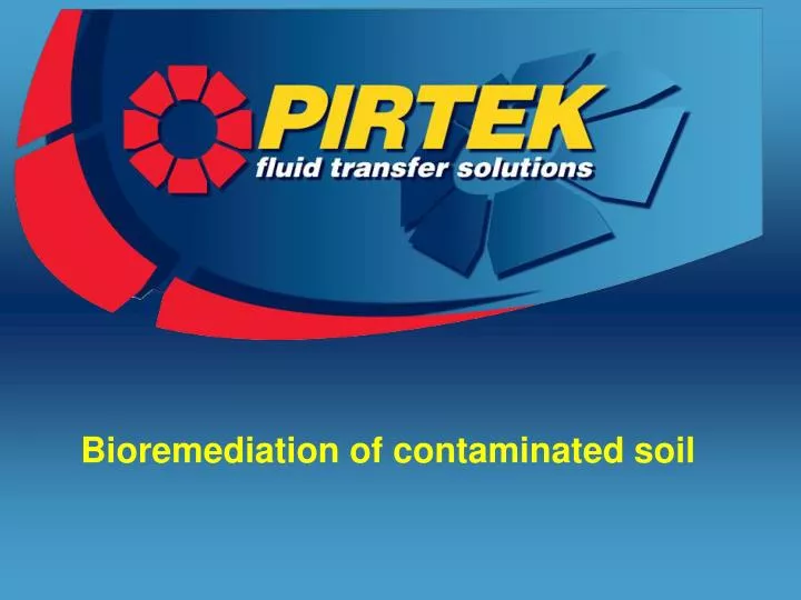 bioremediation of contaminated soil