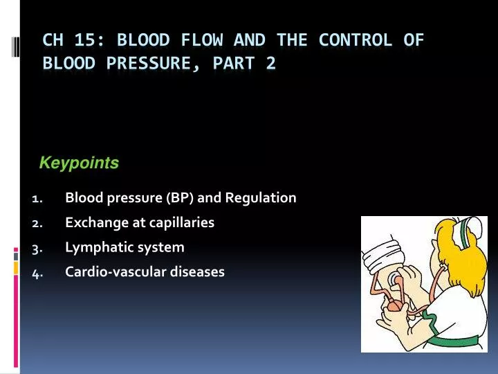 blood pressure bp and regulation exchange at capillaries lymphatic system cardio vascular diseases