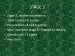STAGE 3 - slide 1