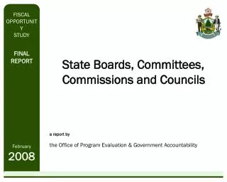 State Boards, Committees, Commissions and Councils