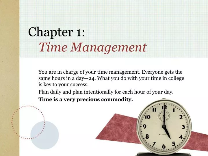 chapter 1 time management