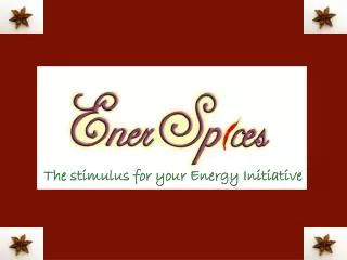 The stimulus for your Energy Initiative