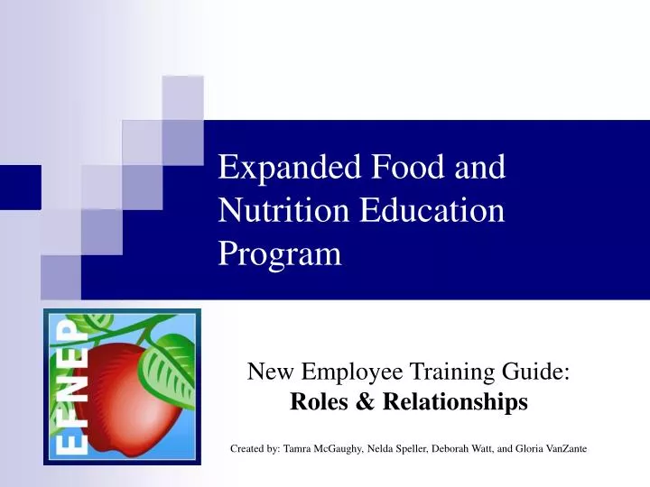 expanded food and nutrition education program