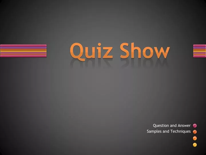 quiz show