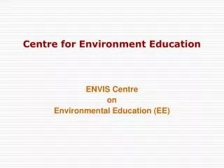 Centre for Environment Education