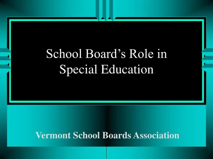 school board s role in special education