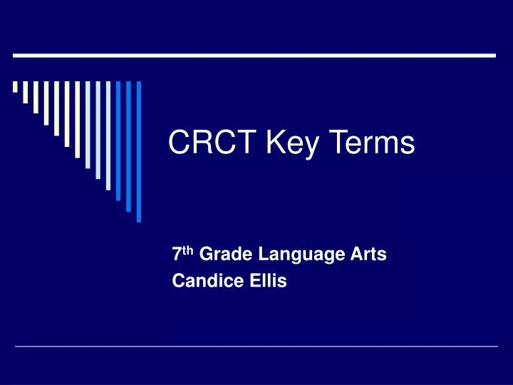 crct key terms