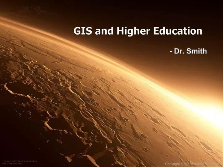 gis and higher education