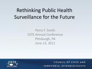 Rethinking Public Health Surveillance for the Future