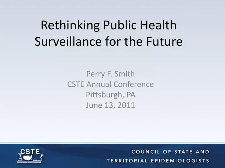 rethinking public health surveillance for the future