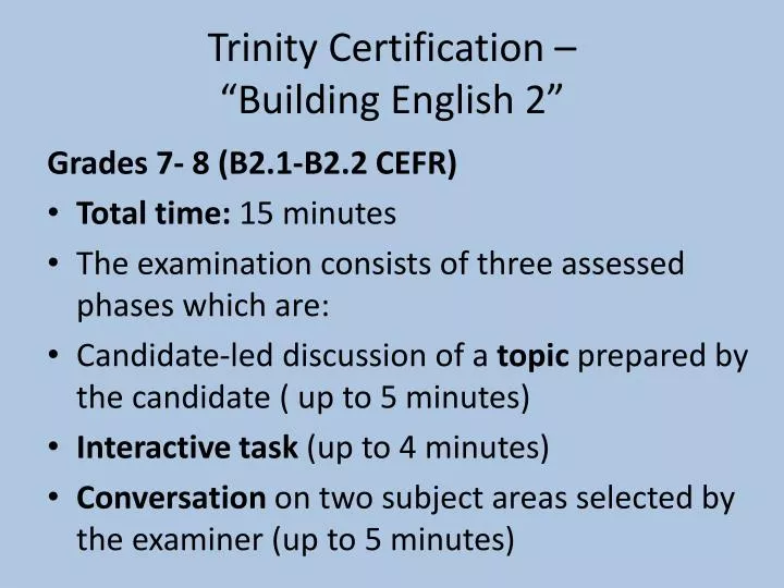 trinity certification building english 2