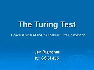 The Turing Test