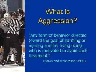 What Is Aggression?