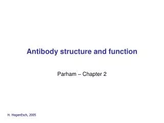 Antibody structure and function