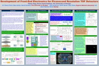 Development of Front-End Electronics for Picosecond Resolution TOF Detectors