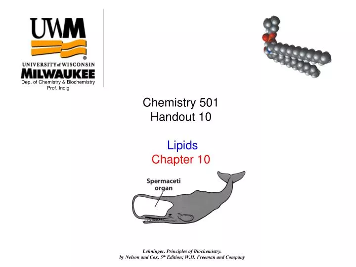 chemistry 501 handout 10 lipids chapter 10