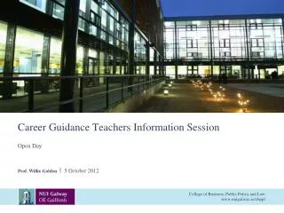 Career Guidance Teachers Information Session