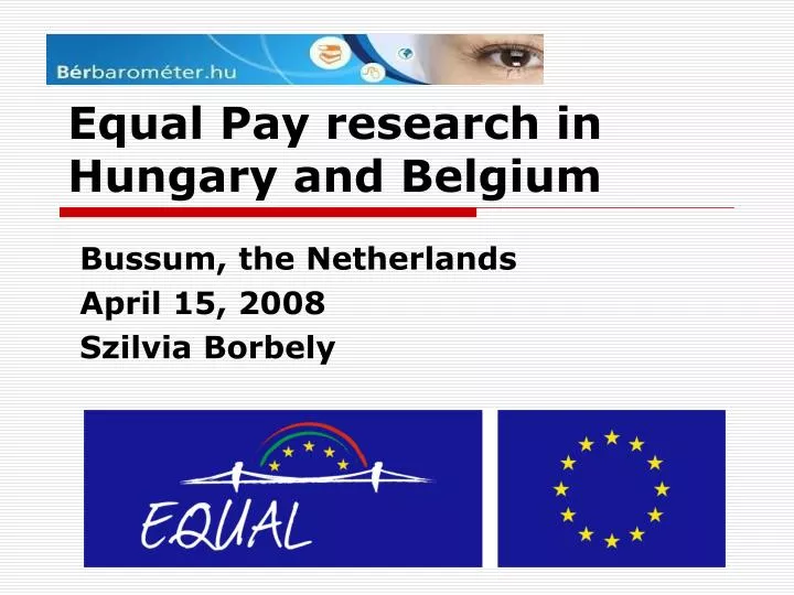 equal pay research in hungary and belgium