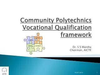 Community Polytechnics Vocational Qualification framework