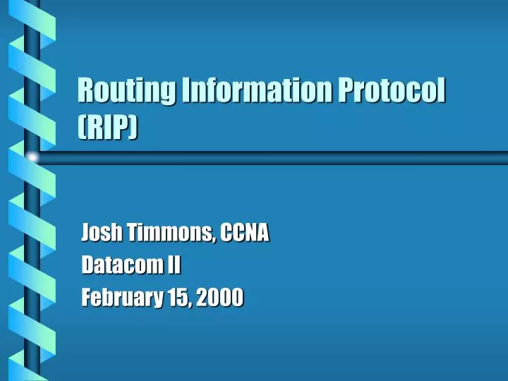 routing information protocol rip
