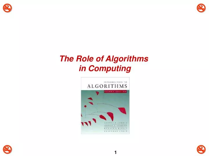 the role of algorithms in computing