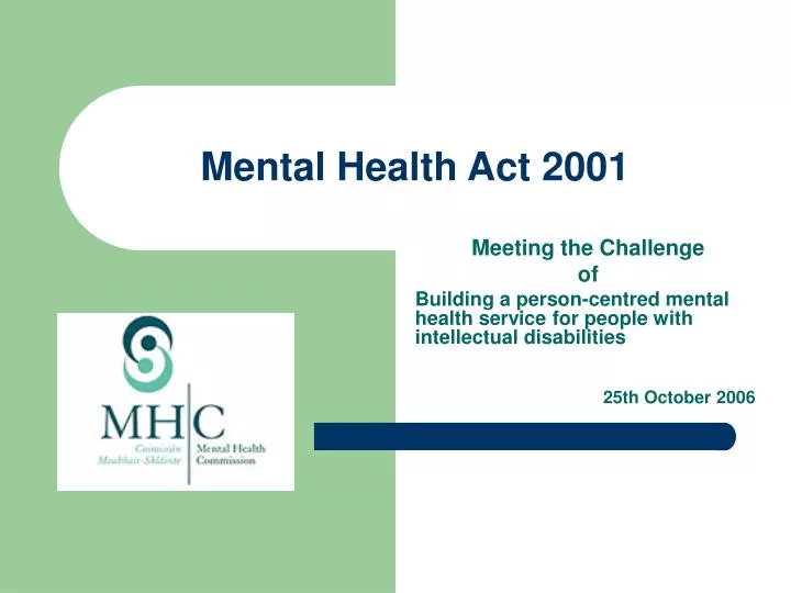 mental health act 2001