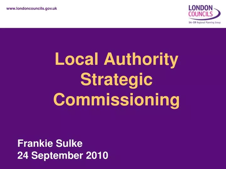 local authority strategic commissioning