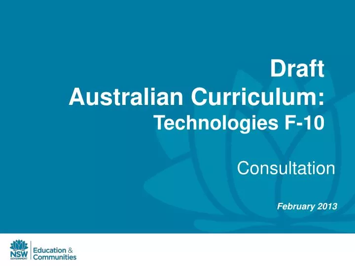 draft australian curriculum technologies f 10