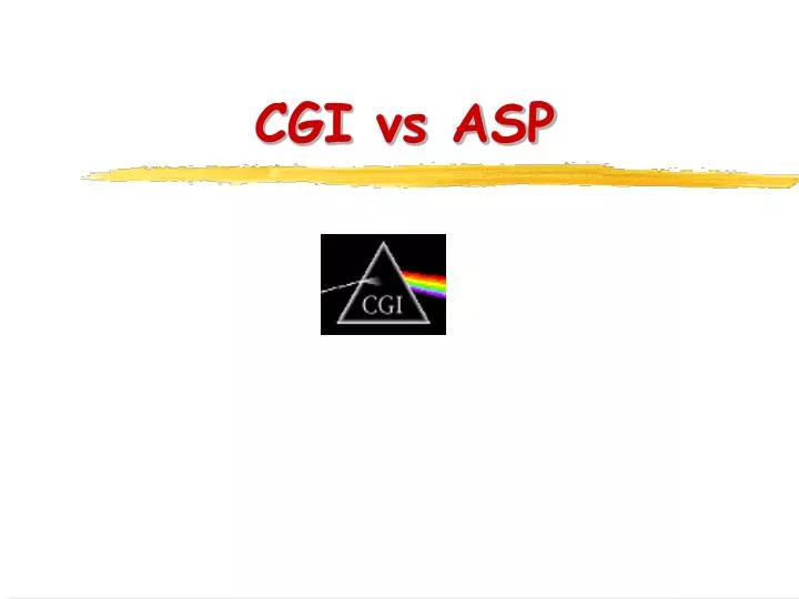 cgi vs asp