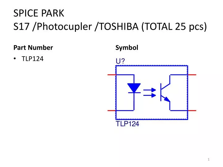 spice park s17 photocupler toshiba total 25 pcs
