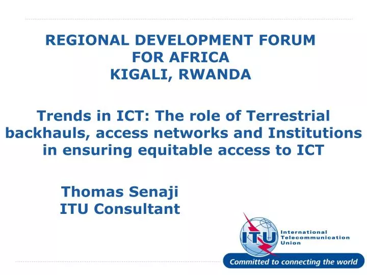 regional development forum for africa kigali rwanda