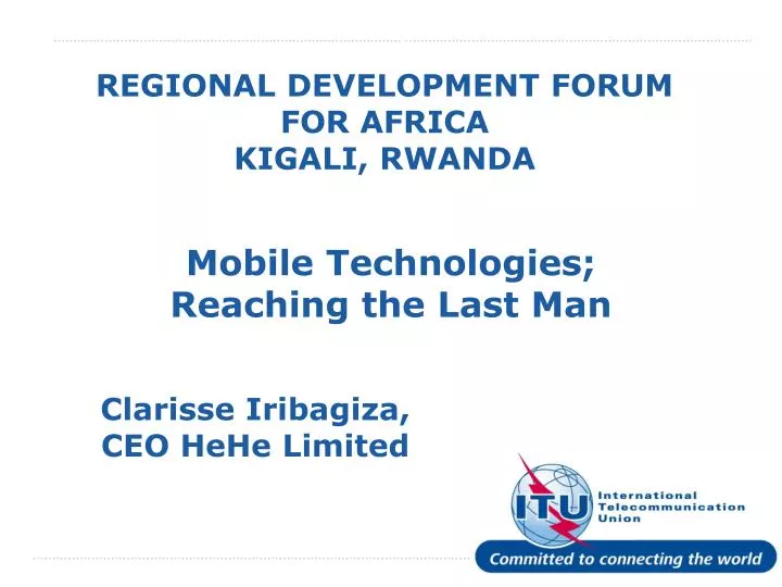 regional development forum for africa kigali rwanda