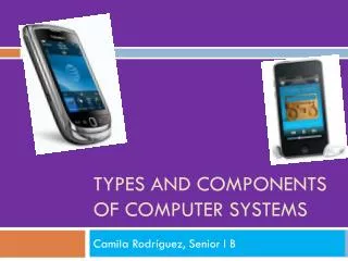 Types and components of computer systems