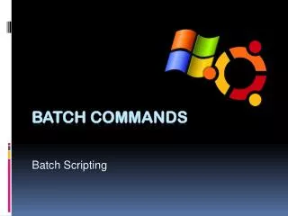 BATCH COMMANDS