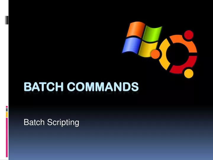 batch commands