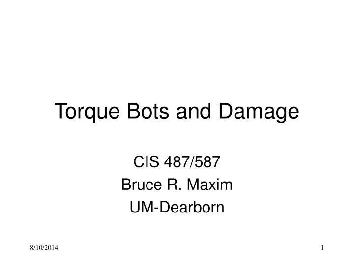 torque bots and damage