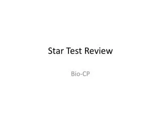 Star Test Review