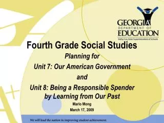Fourth Grade Social Studies