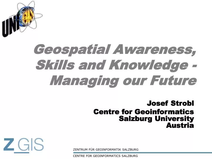 geospatial awareness skills and knowledge managing our future