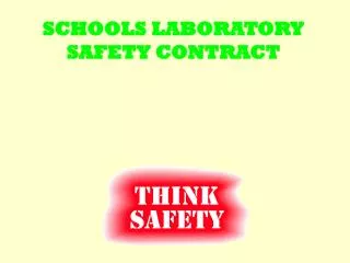 SCHOOLS LABORATORY SAFETY CONTRACT