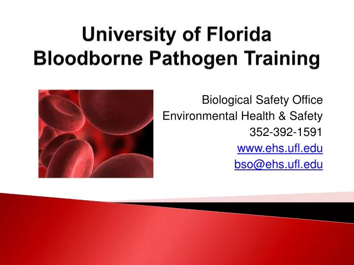 u niversity of florida bloodborne pathogen training