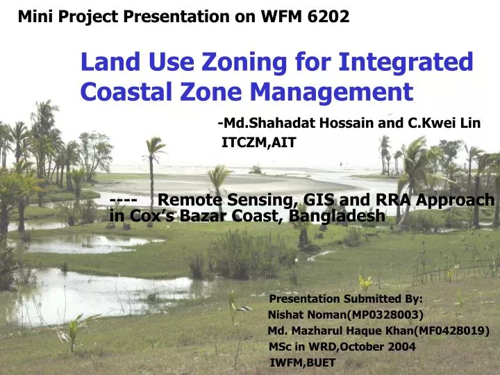 land use zoning for integrated coastal zone management