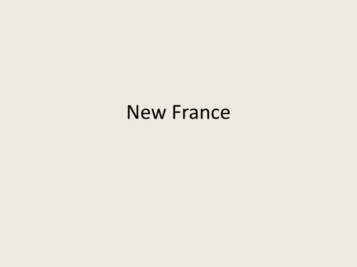 new france