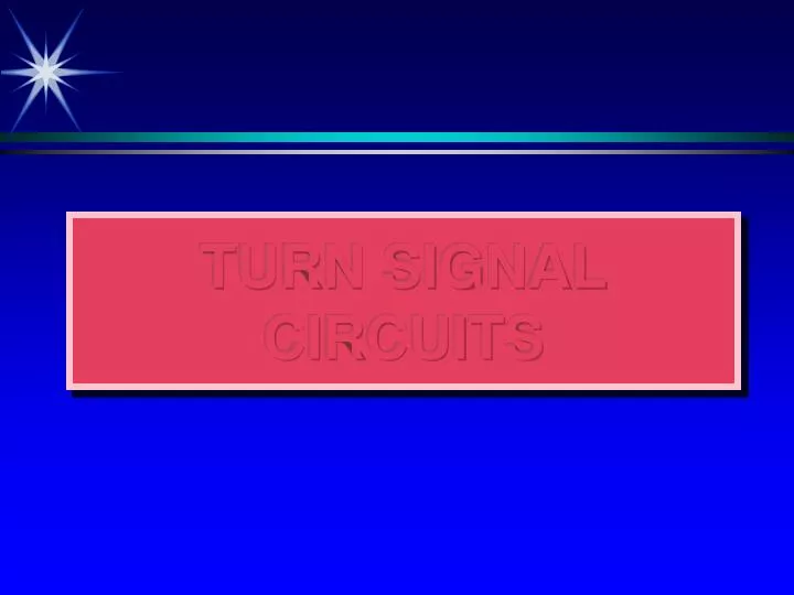 turn signal circuits