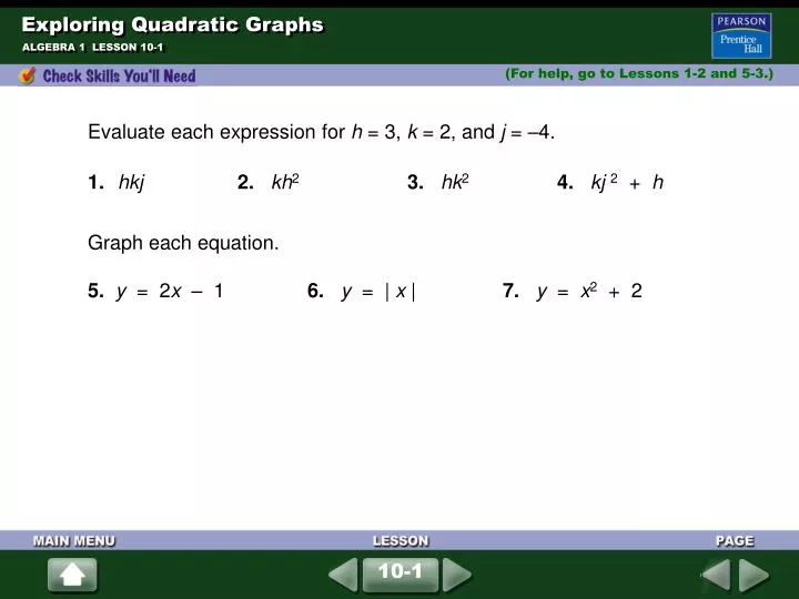 exploring quadratic graphs