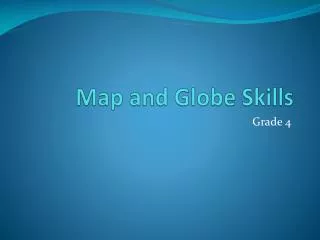 Map and Globe Skills