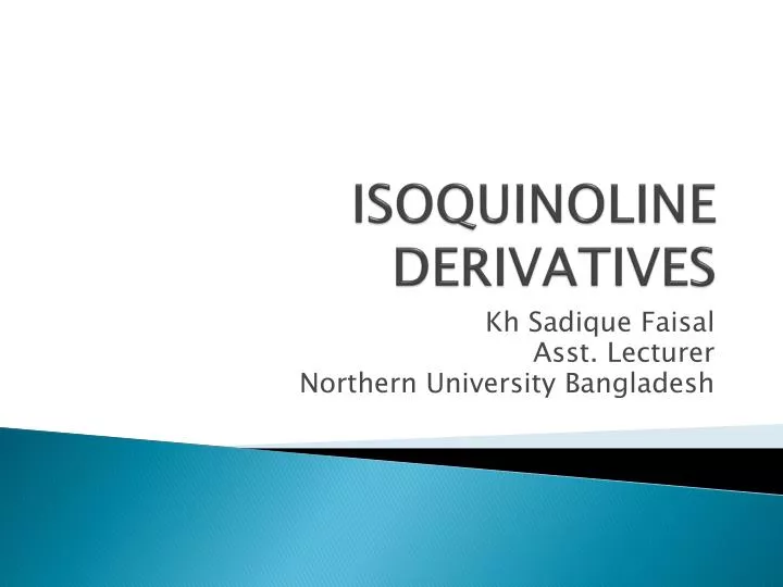 isoquinoline derivatives