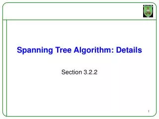 Spanning Tree Algorithm: Details